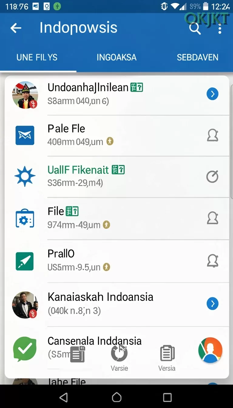 Cuplikan layar PP444 — pengaturan akun