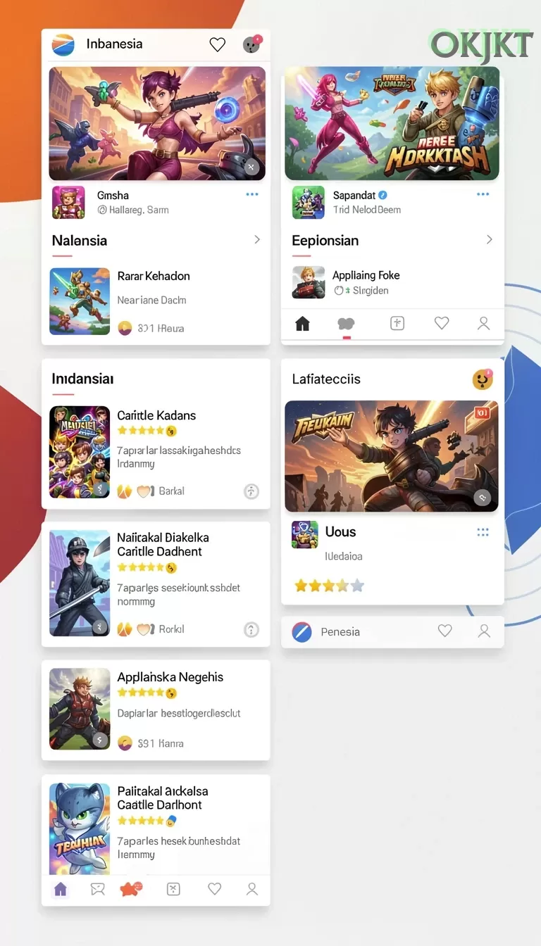 Cuplikan layar PP444 — menu navigasi