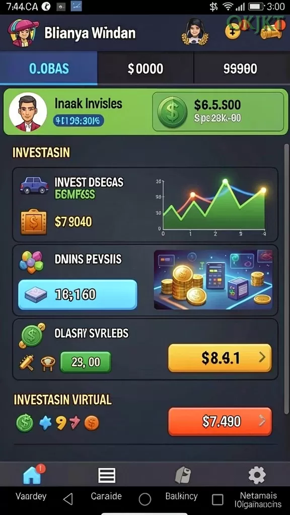 Cuplikan layar KAPTEN77 — menu navigasi