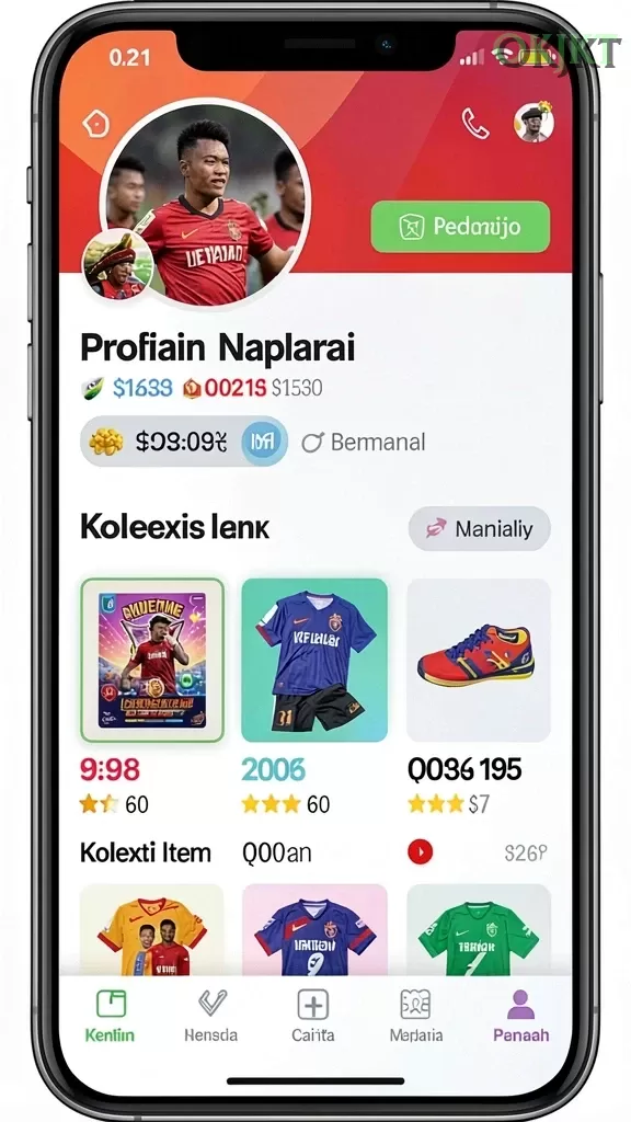 Cuplikan layar AJO89 — menu navigasi